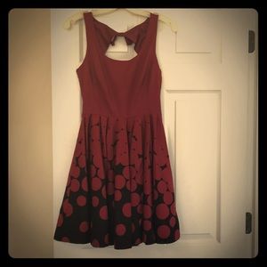 Adorable dark red party dress